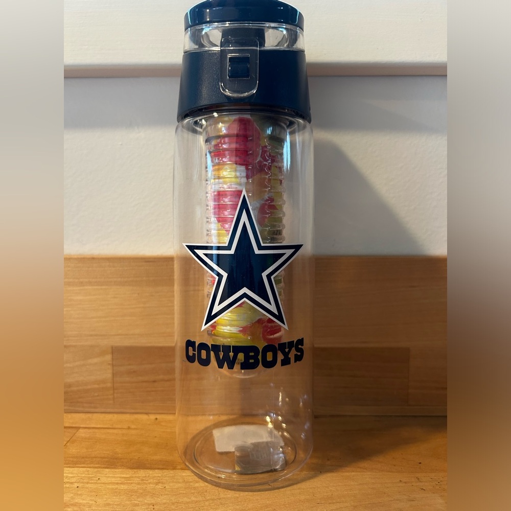 Cowboys Fruit Infuser Water Bottle -Removable Infusion Rod BPA-Free | 20oz